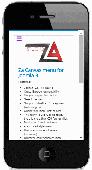 elastic menu